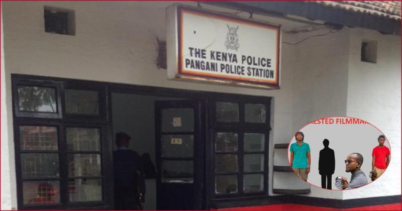 Four filmmakers were detained at the Pangani Police Station.